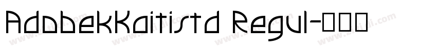 AdobekKaitistd Regul字体转换